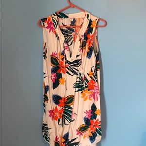 Hawaiian print dress